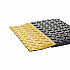 Industrial Deck Plate Anti-Fatigue Mat, Rectangular, Black/Yellow Raised Diamond Surface, 24