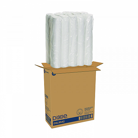 Smart Top Reclosable Lids for Hot Cups, Fits 10 oz to 20 oz Hot Cups, Plastic, White, 1,000/Carton (DSL9542)