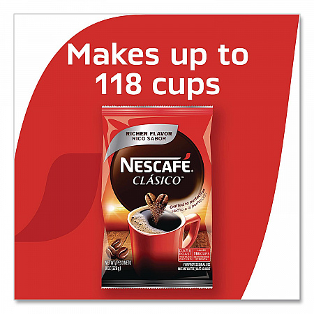 Clasico Dark Roast Instant Coffee, 8 oz Pouch (70948)