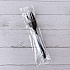Mediumweight Wrapped Polypropylene Cutlery, Fork, Plastic, Black, 1,000/Carton (FORKBLPPIW)