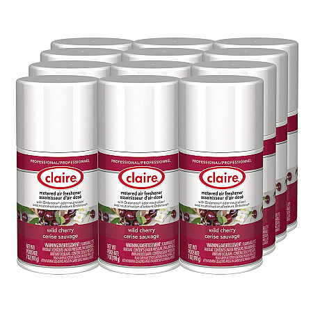 Metered Air Freshener, Cherry, 7 oz Aerosol Spray, 12/Carton (107)