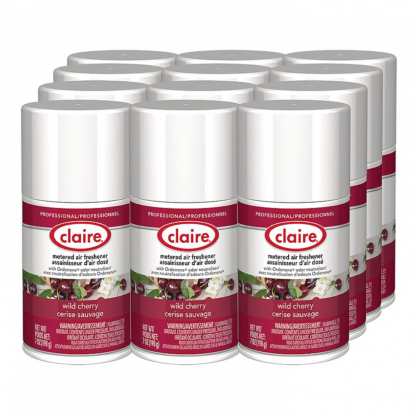 Metered Air Freshener, Cherry, 7 oz Aerosol Spray, 12/Carton (107)
