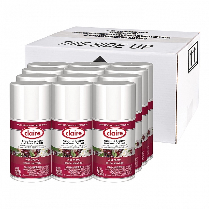 Metered Air Freshener, Cherry, 7 oz Aerosol Spray, 12/Carton (107)