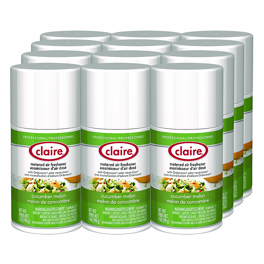 Metered Air Freshener, Cucumber Melon, 7 oz Aerosol Spray, 12/Carton (109)