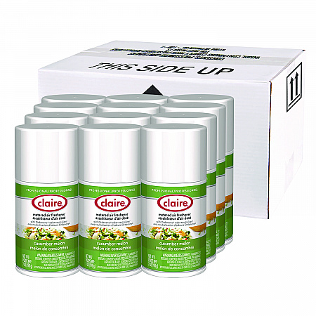 Metered Air Freshener, Cucumber Melon, 7 oz Aerosol Spray, 12/Carton (109)