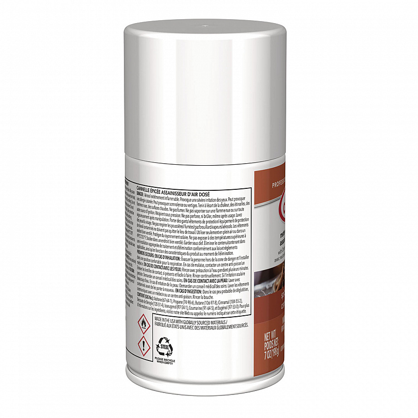 Metered Air Freshener, Cinnamon, 11 oz Aerosol Spray, 12/Carton (122)