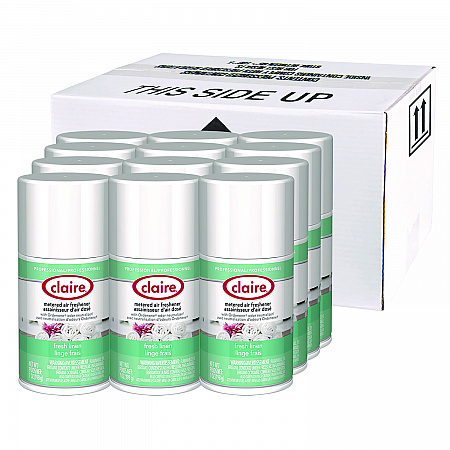Metered Air Freshener, Fresh Linen, 11 oz Aerosol Spray, 12/Carton (110)