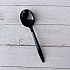 Mediumweight Polypropylene Cutlery, Soup Spoon, Plastic, Black, 1,000/Carton (SOUPBLMW)