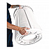 Vented Round Brute Container, 10 gal, Plastic, White (2610WHI)
