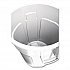 Vented Round Brute Container, 10 gal, Plastic, White (2610WHI)