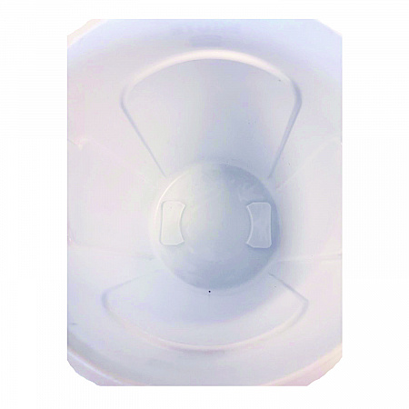 Vented Round Brute Container, 20 gal, Plastic, White (2620WHI)
