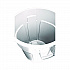 Vented Round Brute Container, 20 gal, Plastic, White (2620WHI)