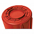 Vented Round Brute Container, 10 gal, Plastic, Red, 6/Carton (2610REDCT)