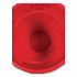 Vented Round Brute Container, 10 gal, Plastic, Red, 6/Carton (2610REDCT)