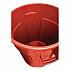 Vented Round Brute Container, 10 gal, Plastic, Red, 6/Carton (2610REDCT)