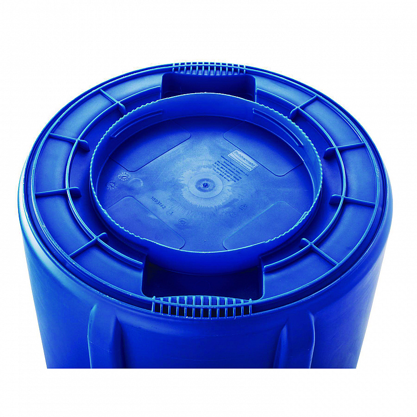 Brute Recycling Container, 44 gal, Polyethylene, Blue (264307BLU)