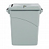 Slim Jim Confidential Document Waste Receptacle with Lid, 23 gal, Light Gray (9W15LGY)