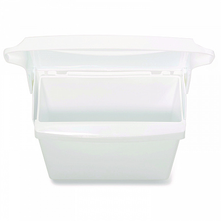 Sanitary Napkin Receptacle with Rigid Liner, Plastic, White (614000)