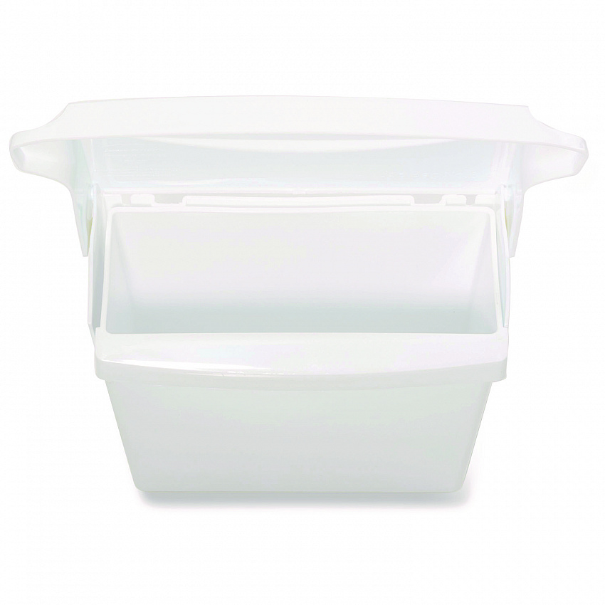 Sanitary Napkin Receptacle with Rigid Liner, Plastic, White (614000)