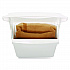 Sanitary Napkin Receptacle with Rigid Liner, Plastic, White (614000)