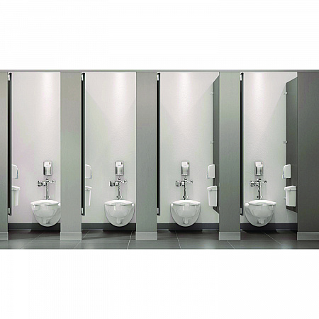 Sanitary Napkin Receptacle with Rigid Liner, Plastic, White (614000)