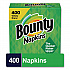 Quilted Napkins, 1-Ply, 12.1 x 12, White, 400/Pack, 4 Packs/Carton (19096)