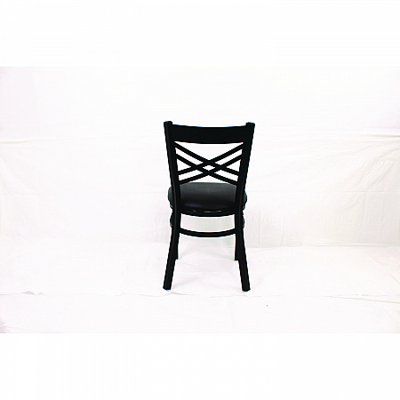 X Series Chair, Supports Up to 300 lb, 18" Seat Height, Black Seat, Black Back, Black Base (XCHBVSBLK)