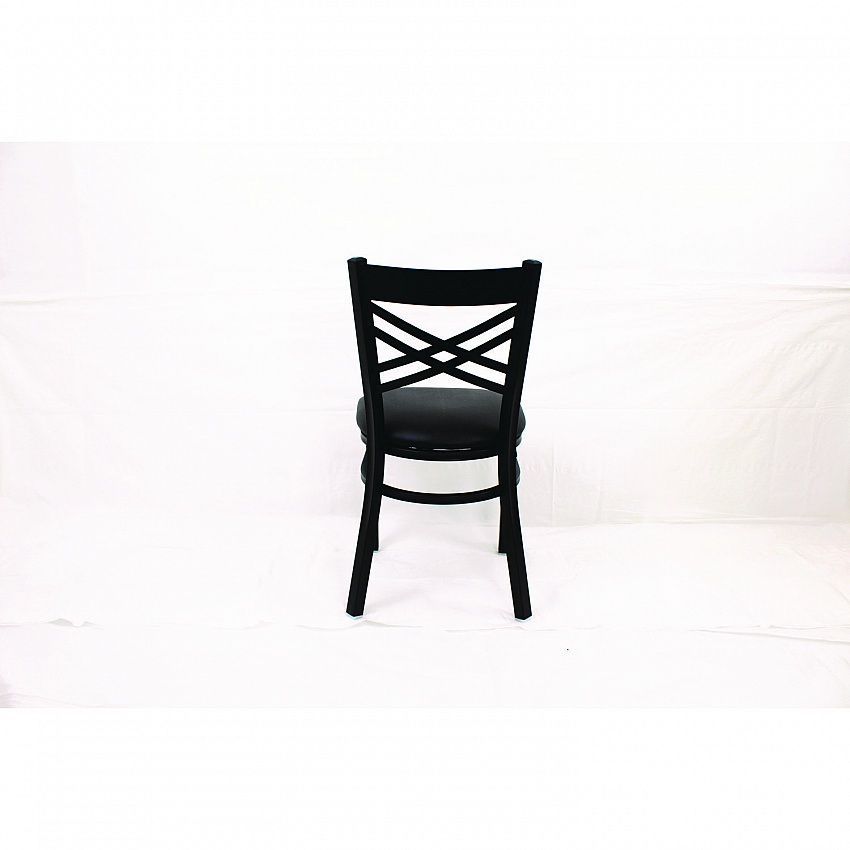 X Series Chair, Supports Up to 300 lb, 18" Seat Height, Black Seat, Black Back, Black Base (XCHBVSBLK)