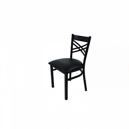 X Series Chair, Supports Up to 300 lb, 18" Seat Height, Black Seat, Black Back, Black Base (XCHBVSBLK)