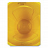 Vented Round Brute Container, 10 gal, Plastic, Yellow (FG261000YEL)