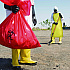 A70 Chemical Spray Protection Aprons, Polyethylene-Coated Fabric, One Size Fits Most, Yellow, 100/Carton (97790)