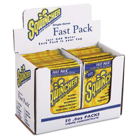 Sqwincher Fast Pack Drink Package, Lemonade, .6oz Packet, 200/carton (015303-LA)