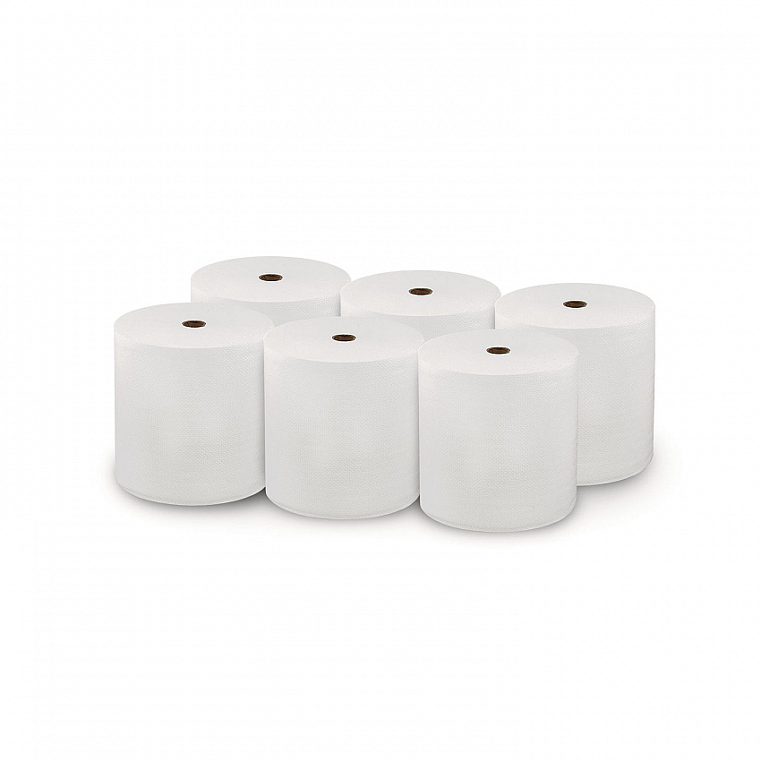 Hard Wound Roll Towel, 1-Ply, 7" x 800 ft, White, 6 Rolls/Carton (46897)