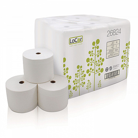 High-Capacity Bath Tissue, 2-Ply, White, 1,500 Sheets/Roll, 18 Rolls/Carton (26824)