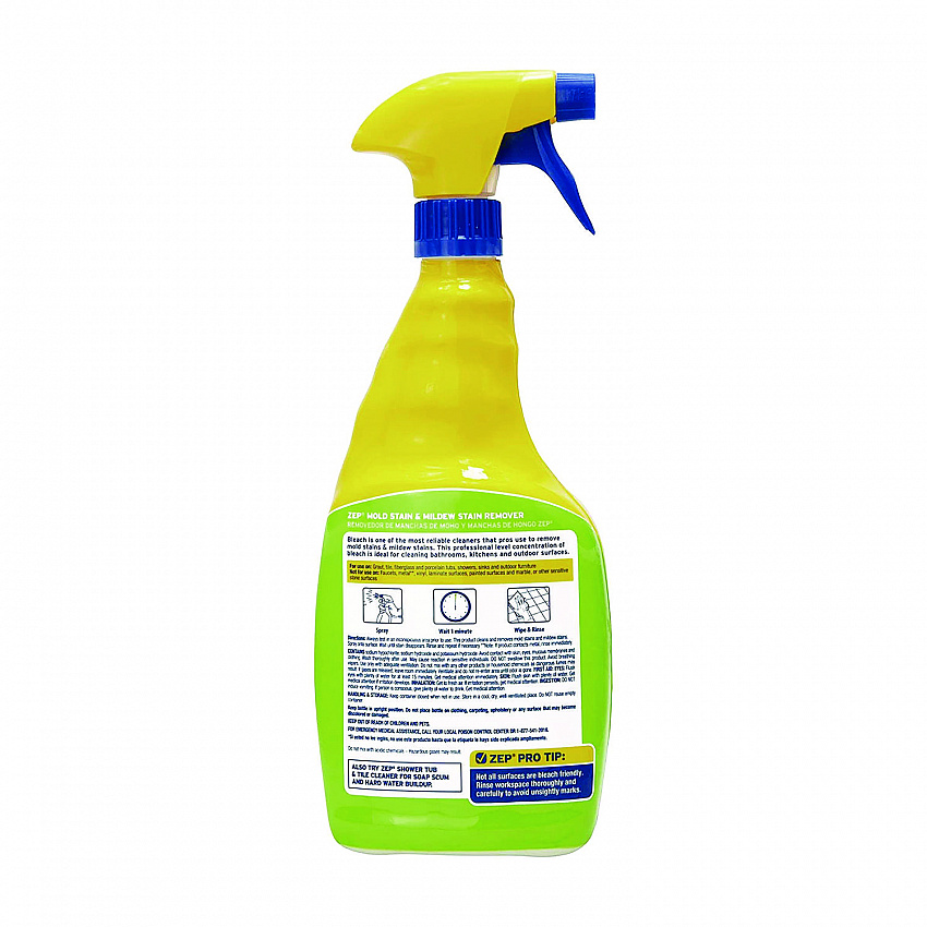 Mold Stain and Mildew Stain Remover, 32 oz Spray Bottle, 12/Carton (ZUMILDEW32CT)