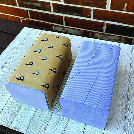Windshield Paper Towels, 9.05 x 10, Blue, 250/Pack, 9 Packs/Carton (6191)