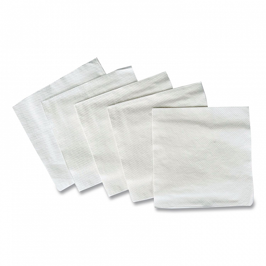 Cocktail Napkins, 1-Ply, 9 x 9, White, 500/Pack, 8 Packs/Carton (COCKTAILNAPW)