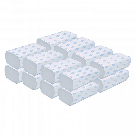 Multifold Towels, 1-Ply, 9.25 x 9.05, White, 250/Pack, 16 Packs/Carton (5301)