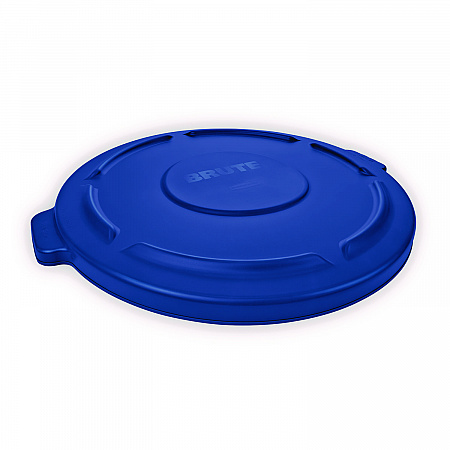 BRUTE Self-Draining Flat Top Lid for 55 gal Round Brute Containers, 26.75