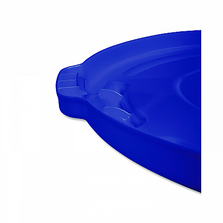 BRUTE Self-Draining Flat Top Lid for 55 gal Round Brute Containers, 26.75
