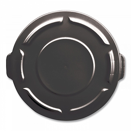 BRUTE Self-Draining Flat Top Lids for 32 gal Round BRUTE Containers, 22.25