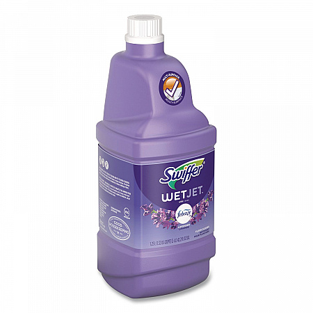 WetJet System Cleaning-Solution Refill, Lavender Scent, 1.25 L Bottle, 4/Carton (77811CT)