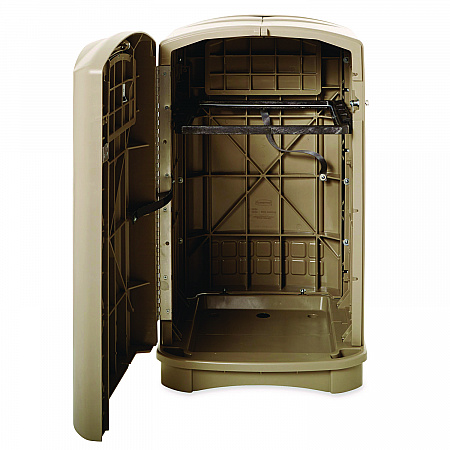 Plaza Jr. Container, 35 gal, Plastic, Black (9P90BLA)
