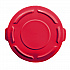 BRUTE Self-Draining Flat Top Lids for 32 gal Round BRUTE Containers, 22.25