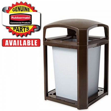 Base for 35 gal Landmark Series Container, 26 x 26 x 2, Sable (FG3975L2SBLE)
