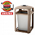 Dome Top with Hole for Landmark Series Waste Receptacle, 26