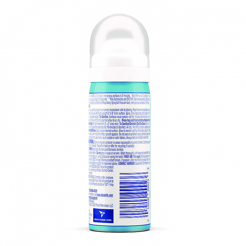 Disinfectant Spray To Go, Crisp Linen Scent, 1.5 oz Aerosol Spray, 12/Carton (99923CT)