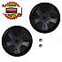 50-Gallon Rollout Wheels and Push Caps, Two 8