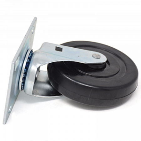 5-Inch Swivel Plate Caster, Black (FG4402L10000)