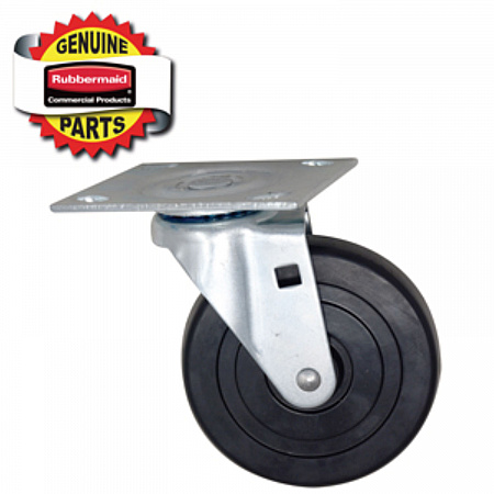 5-Inch Swivel Plate Caster, Black (FG4402L10000)